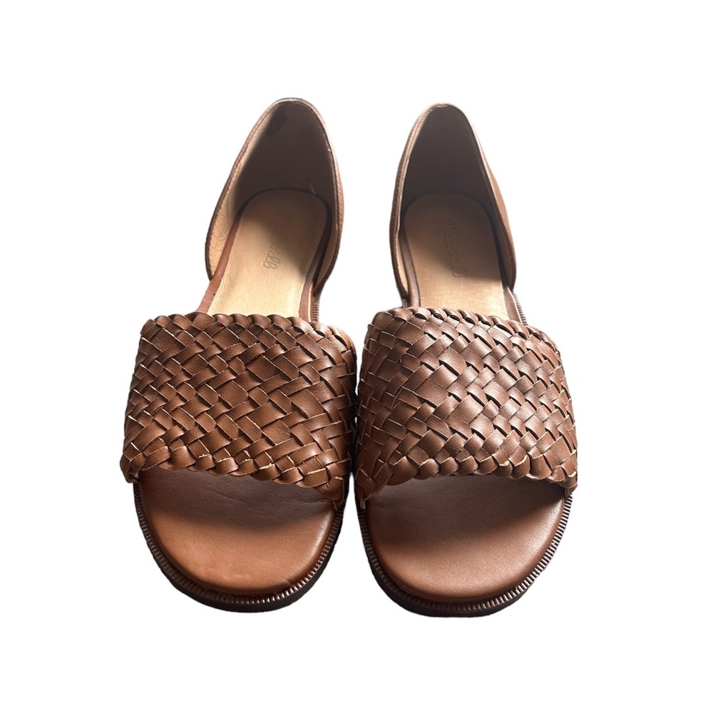 Madewell Tan Woven Leather D'Orsay Flats - Picture 5 of 7